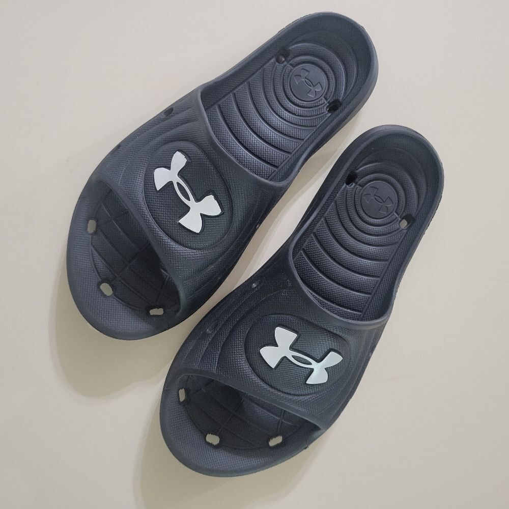 Under Armour Adult Locker IV Black Slides - Picture 11 of 13